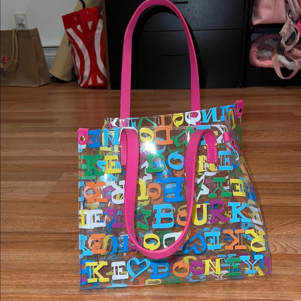 Dooney & Bourke Pink Tote Bag with Vibrant Design